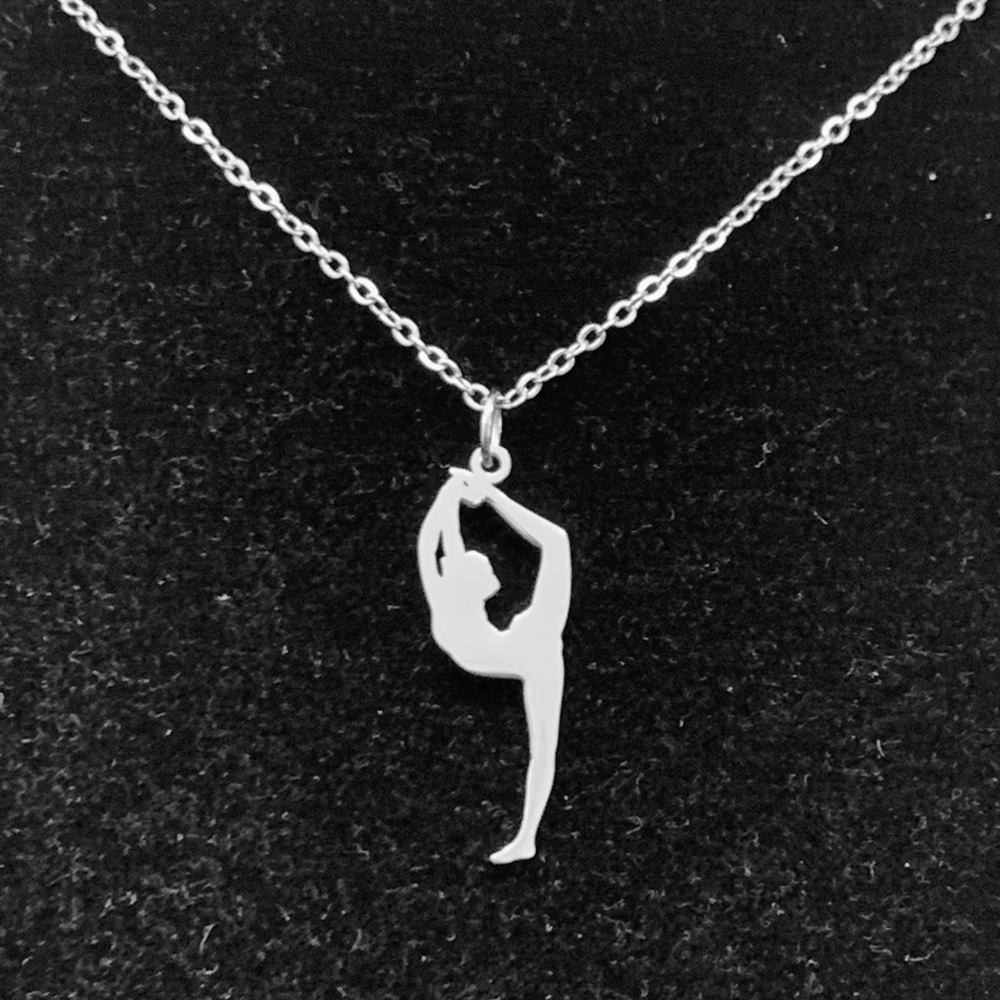 Ballet Dancer/ gymnast stainless steel Pendant Necklace